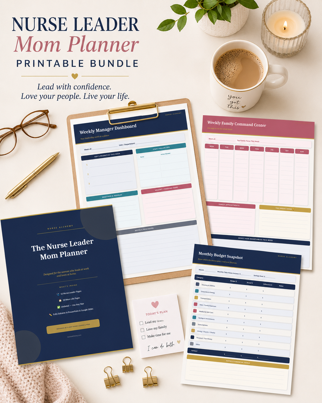 Why Every Nurse Manager Mom Needs a Planner Built for Both Lives She Lives
